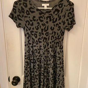 1901 Brand Girls S 10-12 Cheetah Print Dress